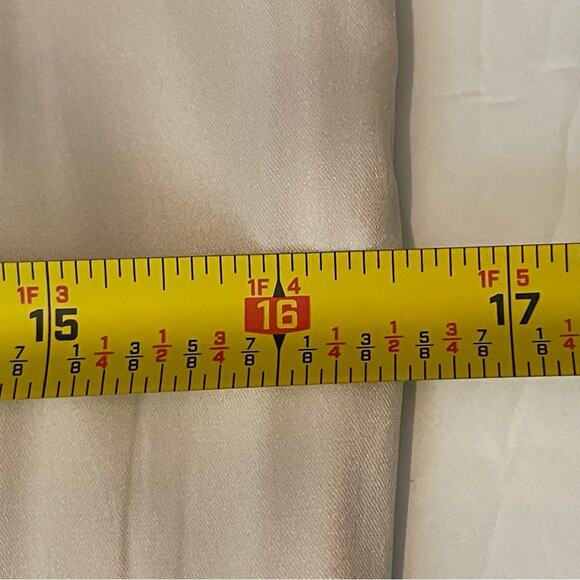 Max & Cleo Cream Black Satin Dress Size 2 - Picture 14 of 15